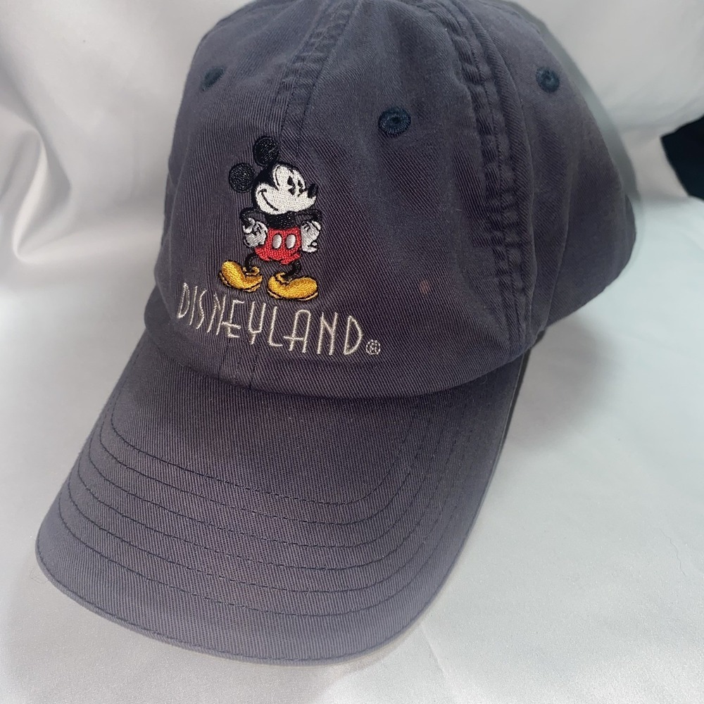 Vintage Disneyland Mickey Mouse Embroidered Hat Cap Strap Back 1990s Resort sold